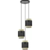 lichts_ronde_hanglamp_zwa_0-1.webp Online Straluma 3-Lichts ronde hanglamp zwart met webbing