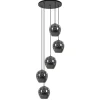 lichts_ronde_hanglamp_zwa_0-2.webp Best Sale Straluma 5-Lichts ronde hanglamp zwart met smokey glas
