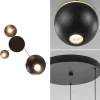 lichts_ronde_led_hanglamp_3.webp Cheap Straluma 3-Lichts ronde LED hanglamp bollen zwart met goud