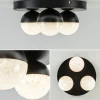 lichts_ronde_led_plafondl_3.webp Store Straluma 3-Lichts ronde LED plafondlamp zwart 3-standen dimbaar