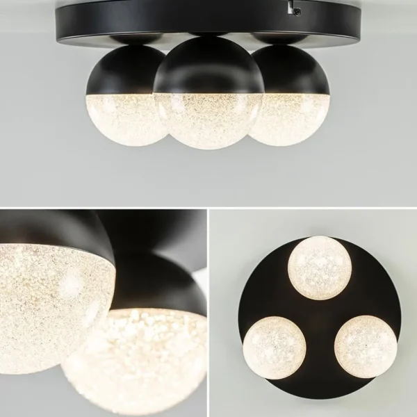 lichts_ronde_led_plafondl_3.webp Store Straluma 3-Lichts ronde LED plafondlamp zwart 3-standen dimbaar