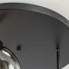 Best Sale Straluma 3-Lichts ronde plafondlamp met smoke glazen bollen