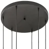 Fashion Straluma 6-Lichts vide hanglamp smoke glas met reliëf