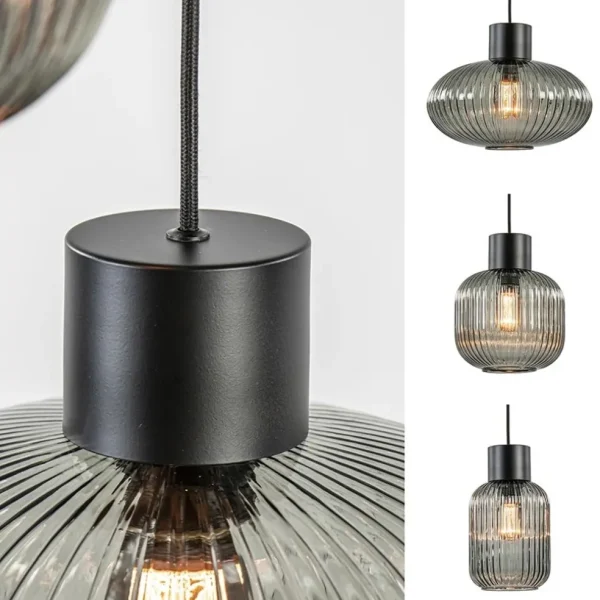 lichts_vide_hanglamp_smok_3.webp Best Sale Straluma 6-Lichts vide hanglamp smoke glas met zwarte details
