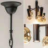 Best Sale Straluma 5-Lichts vide hanglamp textured black excl lichtbronnen