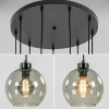 lichts_videlamp_zwart_met_2.webp Fashion Straluma 9-Lichts videlamp zwart met smoke glazen kappen