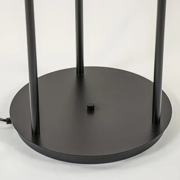 lichts_vloerlamp_mat_zwar_2.webp Store Straluma 3-Lichts vloerlamp mat zwart met amber glazen bollen