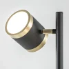 New Straluma 3-Lichts vloerlamp zwart/goud met dimbare spots