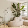 New Straluma 3-Lichts vloerlamp zwart/goud met dimbare spots