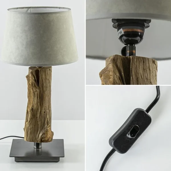 light_amp_living_lampvoet_3-2.webp Shop Straluma Light & Living lampvoet Siji metaal met hout