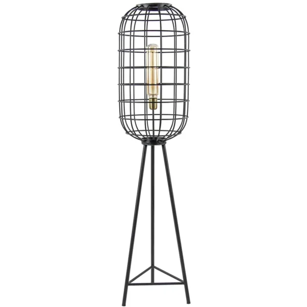light_amp_living_vloerlam_0.webp Outlet Straluma Light & Living vloerlamp Toah zwart met antiek brons