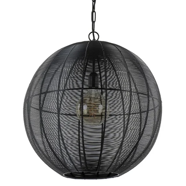 Cheap Straluma Light and Living hanglamp Amarah rond mat zwart