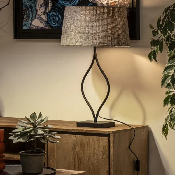 light_and_living_lampvoet_4-5.webp Discount Straluma Light and Living lampvoet Okno mat zwart