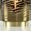 Fashion Straluma Light and living tafellamp grijs goud op batterijen Zebra