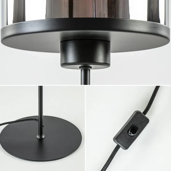 light_and_living_tafellam_2-3.webp New Straluma Light and Living tafellamp Maverick zwart met smoke glas