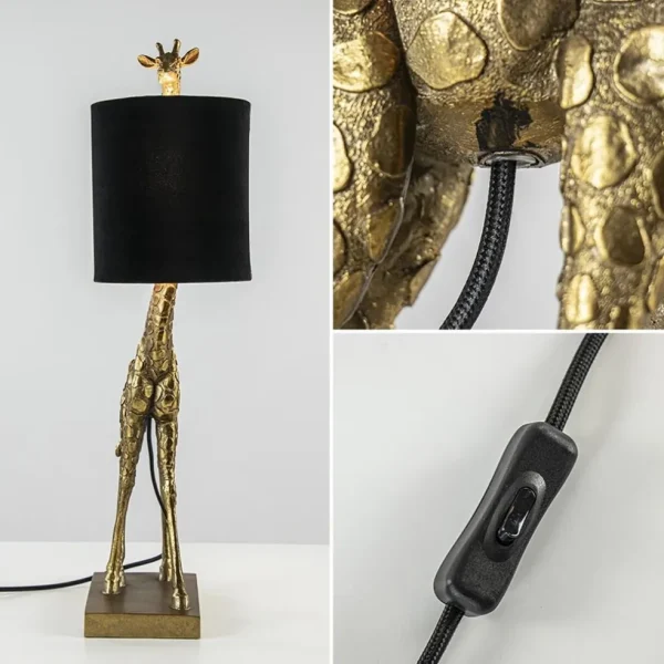 light_and_living_tafellam_3-1.webp Fashion Straluma Light and Living tafellamp Giraffe klein antiek brons/velvet zwart