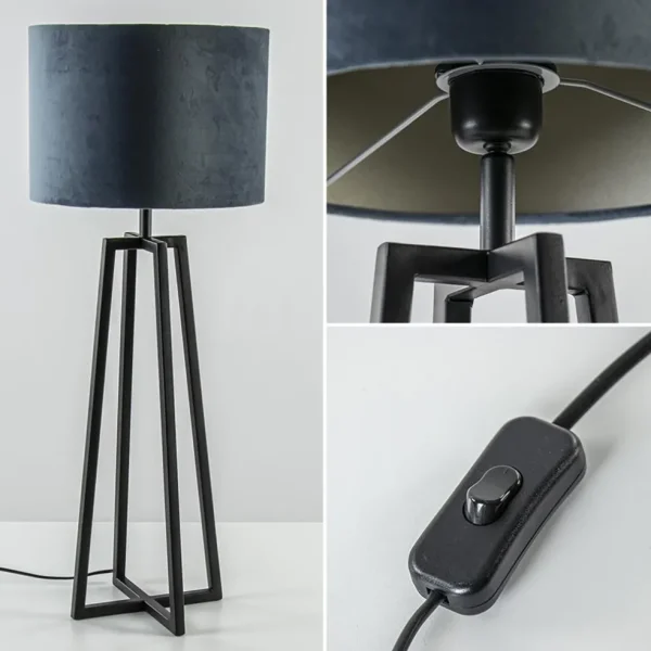 light_and_living_tafellam_3-8.webp Store Straluma Light and Living tafellamp Miley mat zwart