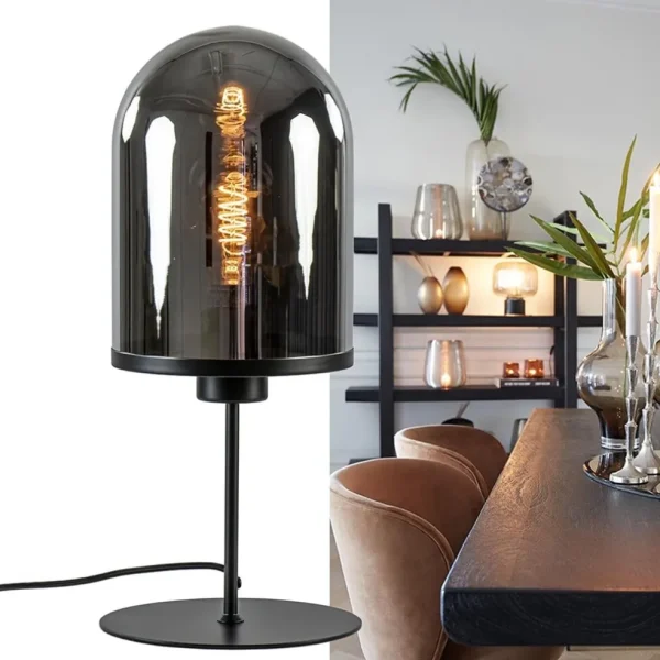 light_and_living_tafellam_4-3.webp New Straluma Light and Living tafellamp Maverick zwart met smoke glas