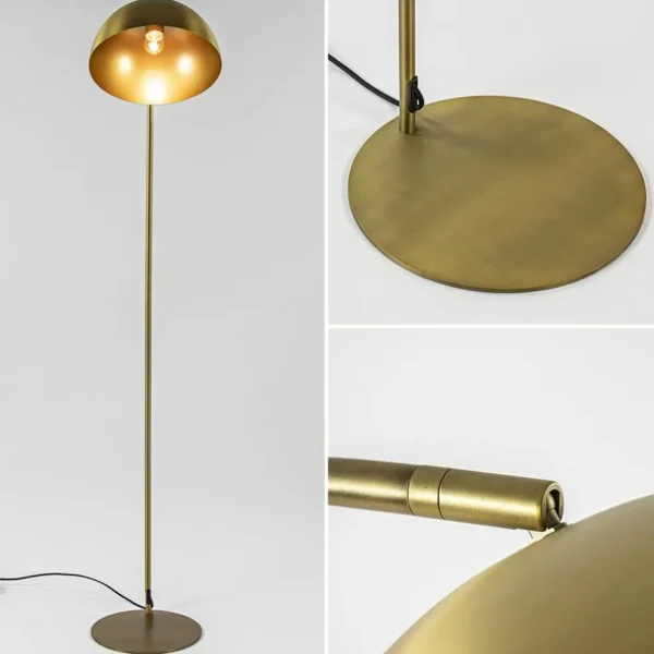 Discount Straluma Light and Living vloerlamp Mette antiek brass