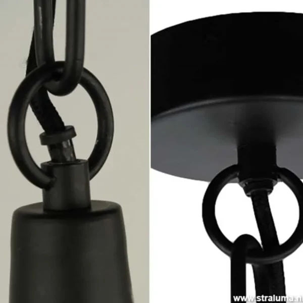 Discount Straluma Light Living hanglamp Adrienne XL zwart