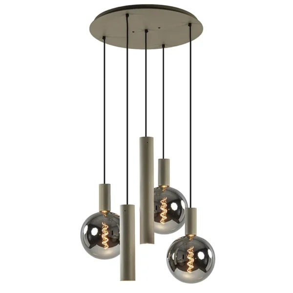 luxe_hanglamp_lichts_rond_1.webp Store Straluma Luxe hanglamp 5-lichts rond quartz