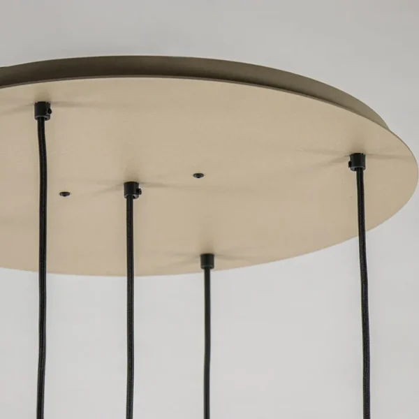 luxe_hanglamp_lichts_rond_3.webp Store Straluma Luxe hanglamp 5-lichts rond quartz