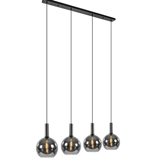 luxe_lichts_eettafelhangl_1-1.webp Fashion Straluma Luxe 4-lichts eettafelhanglamp met smoke glazen bollen