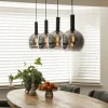 luxe_lichts_eettafelhangl_4-1.webp Fashion Straluma Luxe 4-lichts eettafelhanglamp met smoke glazen bollen