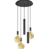 luxe_lichts_hanglamp_mat__0.webp Clearance Straluma Luxe 5-lichts hanglamp mat zwart E27+GU10 rond