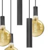 luxe_lichts_hanglamp_mat__1.webp Clearance Straluma Luxe 5-lichts hanglamp mat zwart E27+GU10 rond