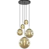 luxe_lichts_videlamp_mess_0.webp Online Straluma Luxe 5-lichts videlamp messing met amber glazen bollen