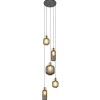 luxe_lichts_videlamp_zwar_1.webp Best Straluma Luxe 5-lichts videlamp zwart/brass met mat zwart glas