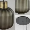 luxe_lichts_videlamp_zwar_2.webp Best Straluma Luxe 5-lichts videlamp zwart/brass met mat zwart glas