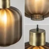 luxe_lichts_videlamp_zwar_3.webp Best Straluma Luxe 5-lichts videlamp zwart/brass met mat zwart glas