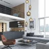 luxe_lichts_videlamp_zwar_4.webp Best Straluma Luxe 5-lichts videlamp zwart/brass met mat zwart glas