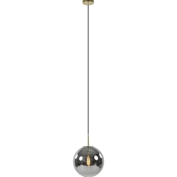 Cheap Straluma Luxe Light and Living hanglamp Medina brons met smoke glas