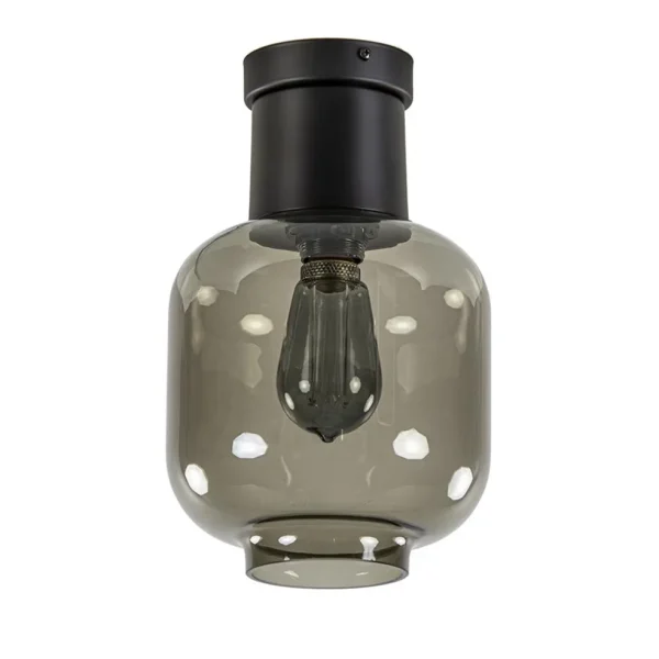 luxe_plafondlamp_met_zwar_0.webp Best Sale Straluma Luxe plafondlamp met zwart glas
