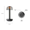 Outlet Straluma Luxe tafellamp op batterij dimbaar titanium/smoke