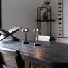 Outlet Straluma Luxe tafellamp op batterij dimbaar titanium/smoke