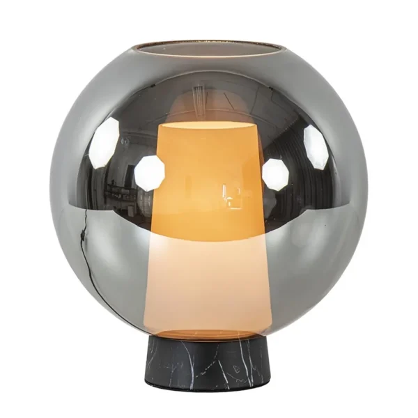 luxe_tafellamp_smoketitan_1.webp Sale Straluma Luxe tafellamp smoke/titanium glas met zwart marmer