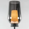 luxe_vloerlamp_zwart_marm_2.webp Outlet Straluma Luxe vloerlamp zwart marmer met smoke glazen kap