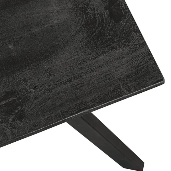 Clearance Straluma Mango houten eettafel 140x80 cm zwart