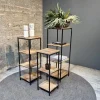 Fashion Straluma Mango houten kastje 35x35x100 cm