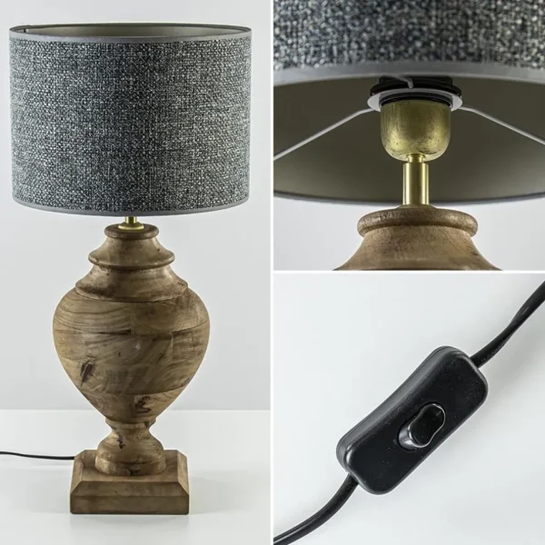 massief_houten_lampvoet_m_3.webp New Straluma Massief houten lampvoet Milazzo met bronzen fitting