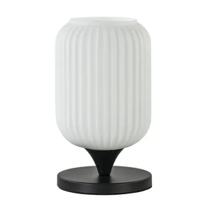 Cheap Straluma Mat witte tafellamp met zwarte voet
