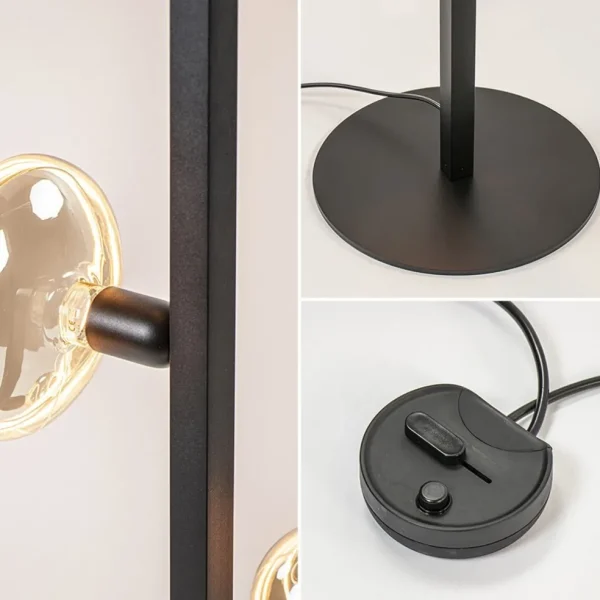 mat_zwart_metalen_vloerla_2.webp Online Straluma Mat zwart metalen vloerlamp met E27 fittingen
