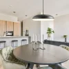 Fashion Straluma Mat zwarte hanglamp koepel met witte kap