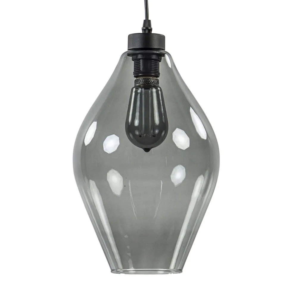 mat_zwarte_hanglamp_met_s_0.webp Fashion Straluma Mat zwarte hanglamp met smoke glas ruit