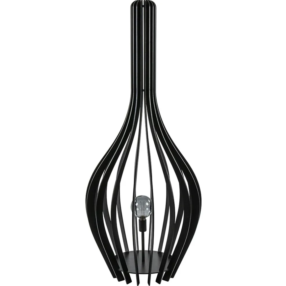 mat_zwarte_houten_vloerla_0.webp Cheap Straluma Mat zwarte houten vloerlamp kegel groot