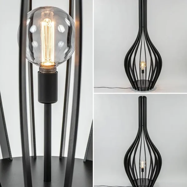 mat_zwarte_houten_vloerla_3.webp Cheap Straluma Mat zwarte houten vloerlamp kegel groot